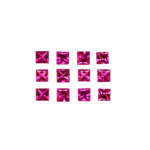 Burmese Ruby Square 1.8mm Approximately 0.57 Carat