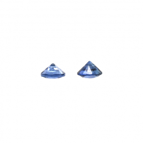 Ceylon Blue Sapphire Round 4mm Matching Pair Approximately 0.57 Carat