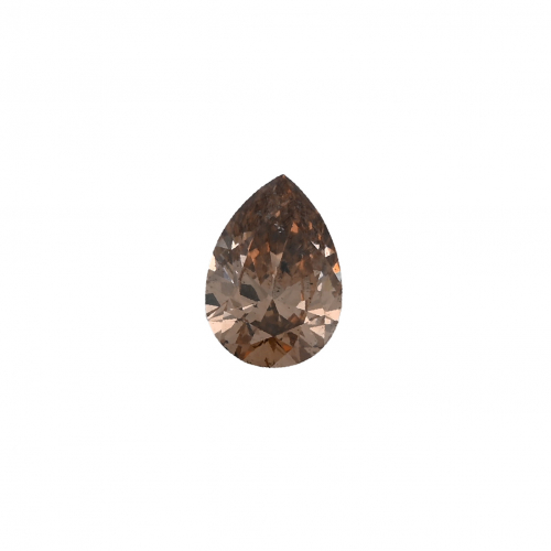 Champagne Diamond Pear Shape 8.5x6mm Single Piece Approximately 1.21 Carats