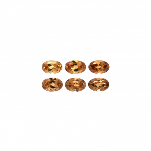 Champagne Zircon Oval 6x4mm Approximately 4 Carat