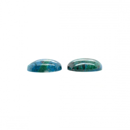 Chrysocolla Cab Oval 16x12mm Matching Pair Approximately 15 Carat