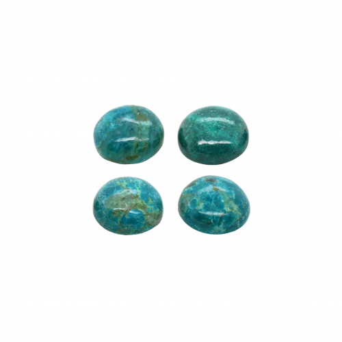 Chrysocolla Cab Round 11mm Approximately 18 Carat