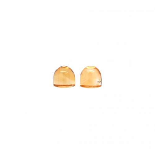 Citrine Bullet Shape 8mm Matching Pair  Approximately 8 Carat
