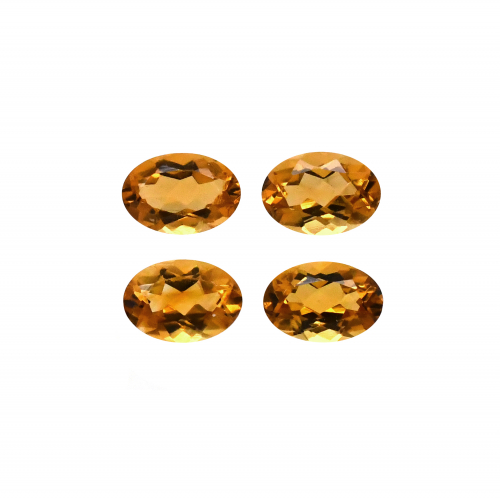 Citrine Oval 6x4mm Plain Top Approximately 1.73 Carat