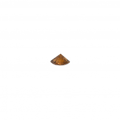 Cognac Diamond Round 6mm Single Piece 0.77 Carat