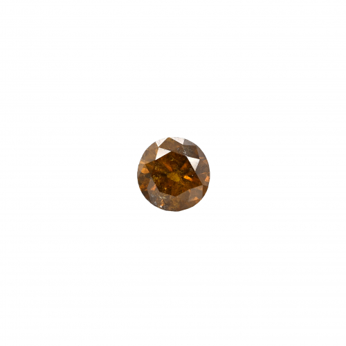 Cognac Diamond Round 6mm Single Piece 0.77 Carat