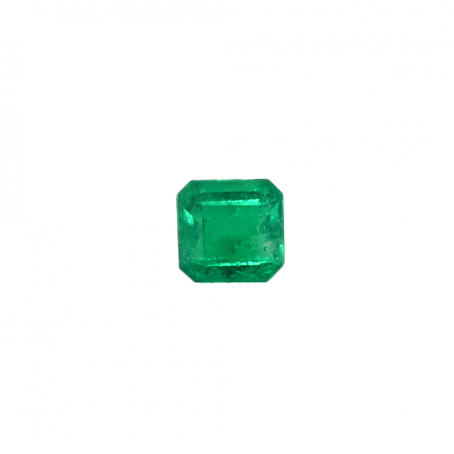 Colombian Emerald Emerald Cut 5.6x5.5mm Single Piece 0.69 Carat