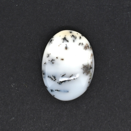 Dendrite Opal Cab Oval 18x13x5mm Approximately  6.97 Carat Single Piece