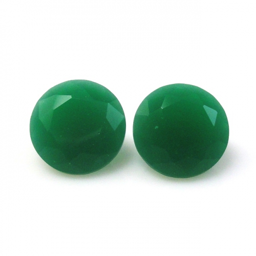 Emerald Green Synthetic Stone Round 9mm