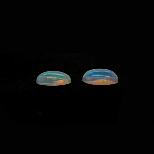 Ethiopian Opal Cab Oval 7x5mm Matching Pair Approximately 0.80Carat