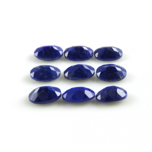 Faceted Lapis Oval 8x6mm Approximately 9 Carat