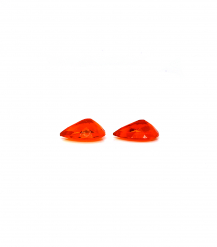 Fire Opal Pear shape  Matching Pair 10x7mm Approximately 2.31 carat