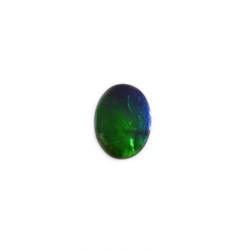 Fossilized Tri Color Ammolite Oval 16x12mm Approximately4.64 Carat