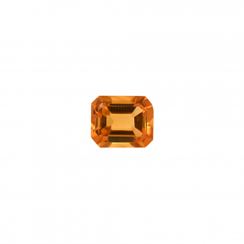 Golden Orange Citrine Emerald Cut 11x9mm Single Piece 4.27 Carat