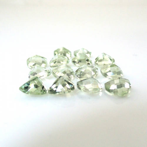 Green Amethyst ( Prasiolite) Trillion Shape 6x6mm Approximately 9 Carat