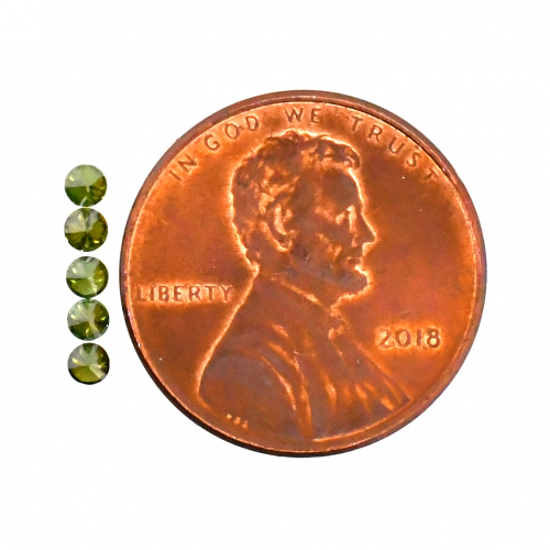 Green Diamond Round 2.2mm Approximately 0.25 Carat
