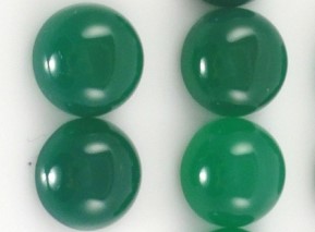 Green Onyx Cab Round 12mm Approximately 20 Carat