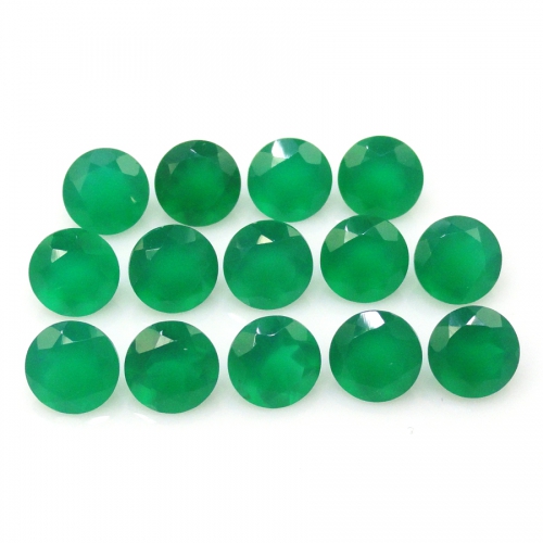 Green Onyx Round 6MM Approximately 10 Carat