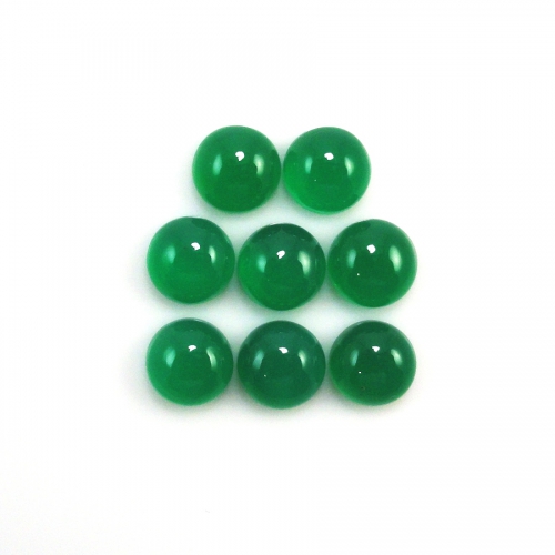 Green Onyx Round 9mm Approximately 21 Carat