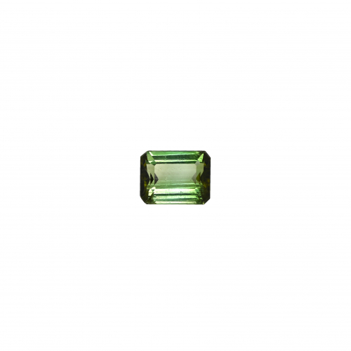 Green Tourmaline Emerald Cut 8x6mm Single Piece 1.54 Carat