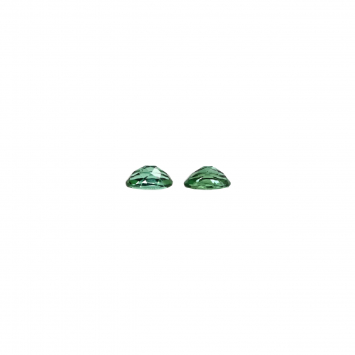 Green Tourmaline Oval 5x3mm Matching Pair Approximately 0.50 Carat