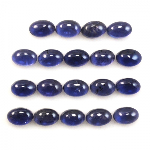 Iolite Cab Oval 6x4mm Approximately 9 Carat