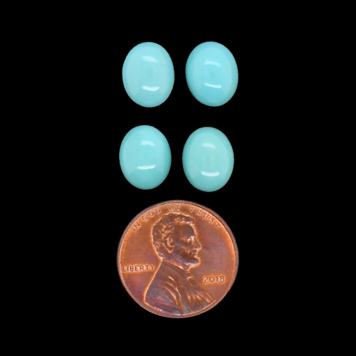 Kingman Turquoise Cab Oval 10x8mm Approximately 8 Carat