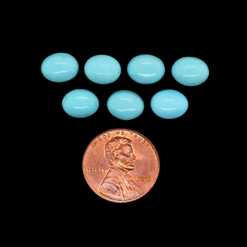 Kingman Turquoise Cab Oval 9x7mm Approximately 9 Carat
