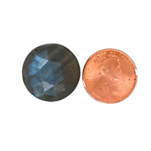 Labradorite Faceted Round 20mm Single Piece Approximately 16.3 Carat