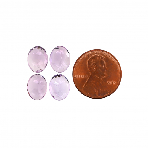 Lavender Amethyst Oval 10X8mm Approximately 9 Carat