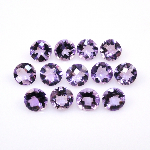 Lavender Amethyst Round 6mm Approximately 9 Carat
