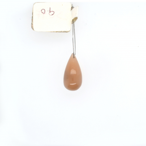 Light Peach Moonstone Drop Briolette Shape 18x9mm Drilled Bead Single Pendant Piece