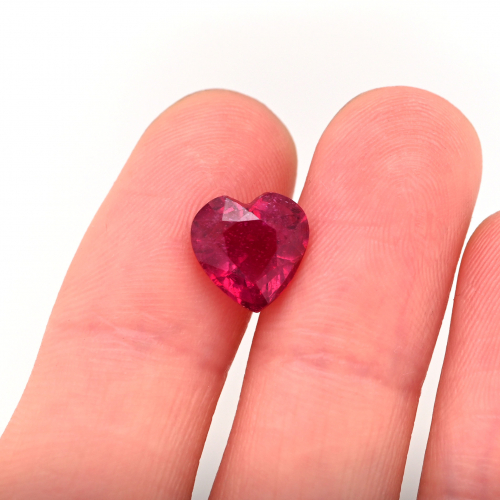Madagascar Ruby Heart Shape 9mm Single Piece Approximately 3.50 Carat