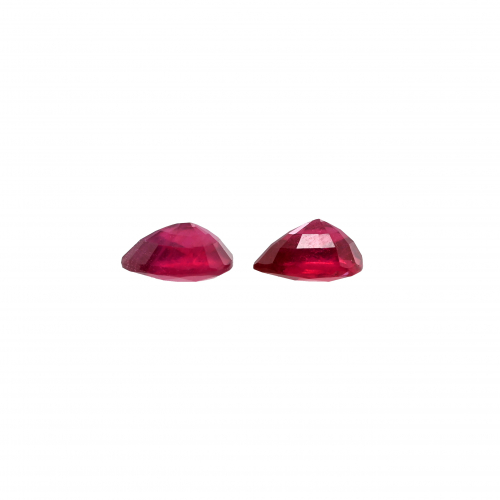 Madagascar Ruby Pear Shape 10x8mm Matching Pair Approximately 6.65 Carat