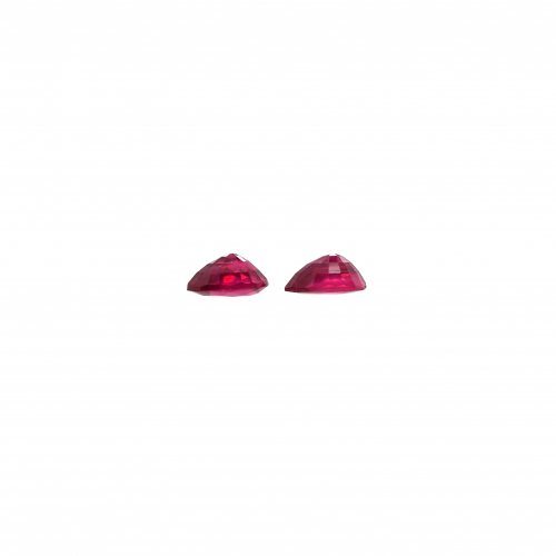Madagascar Ruby Pear Shape 8x6mm Matching Pair Approximately 3 Carat