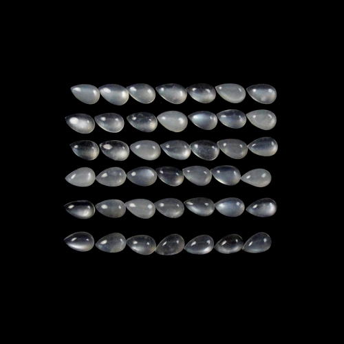 MOONSTONE CABS PEAR SHAPE 5X3MM APPROX  9 CARAT