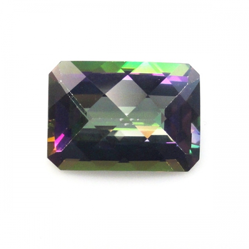 Mystic Topaz Emerald Cut 14x10mm Single Piece Approximately 8.80 Carat.