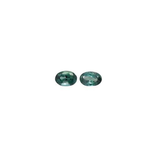 Natural Color Change Alexandrite Oval 5x3.5mm Matching Pair 0.89 Carat