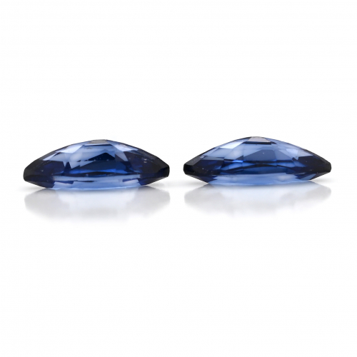 Nigerian Blue Sapphire Marquise Shape 10x5mm Matching Pair Approximately 2.54 Carat