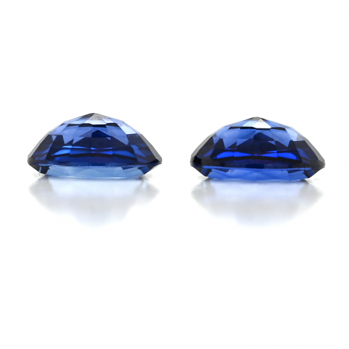 Nigerian Blue Sapphire Oval Shape 8x6mm Matching Pair Approximately 3.26 Carat