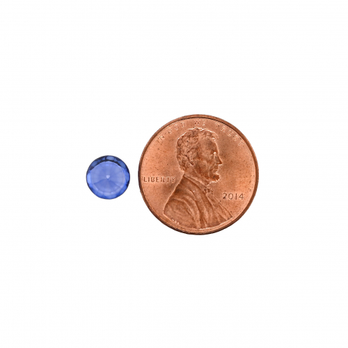 Nigerian Blue Sapphire Round 7mm Single Piece Approximately 1.54 Carat