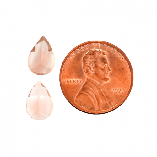 Oregon Schiller Sunstone Pear Shape 10.7x7.7mm Matching Pair 2.94 Carat