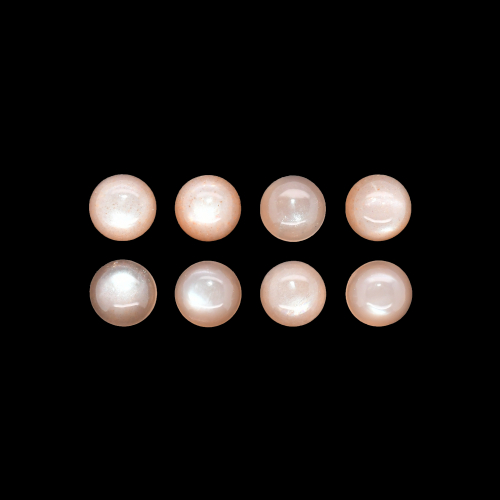 Peach Moonstone Cab Round 8mm Approximately 14 Carat