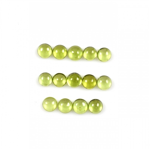 Peridot Cabs Round 5mm Approximately Total 8 Carat