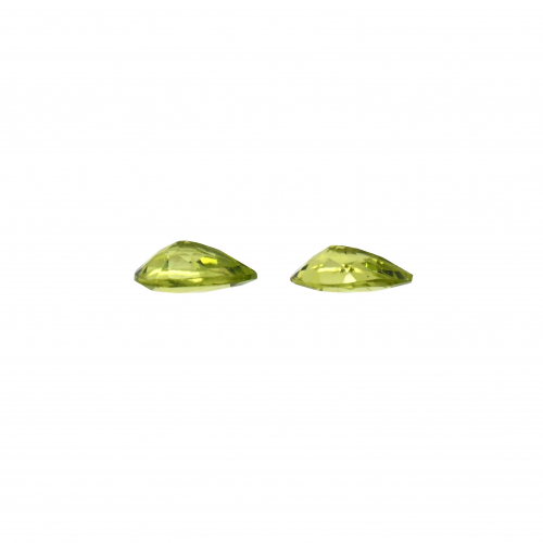 Peridot Pear Shape 9x6mm Matching Pair Approximately 2.60 Carat