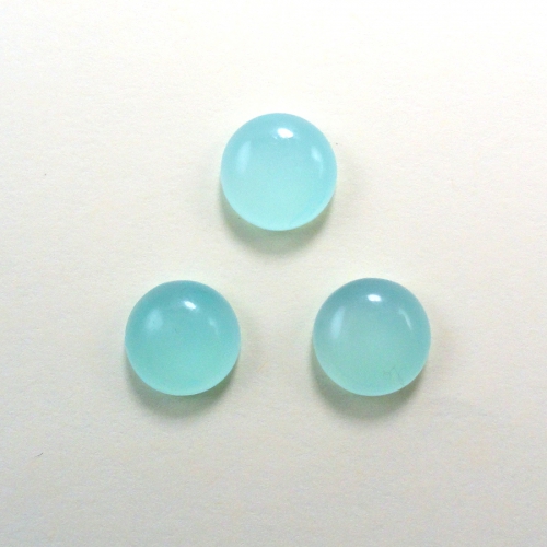 Peruvian Chalcedony Cab Round 10mm Approximately 10 Carat.