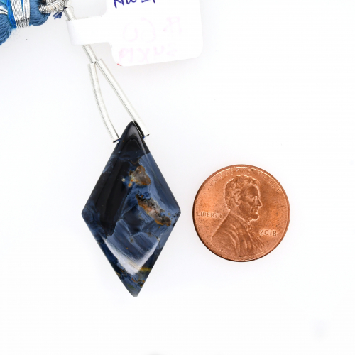 Pietersite Drops Diamond Shape 34x19mm Drilled Bead Single Piece