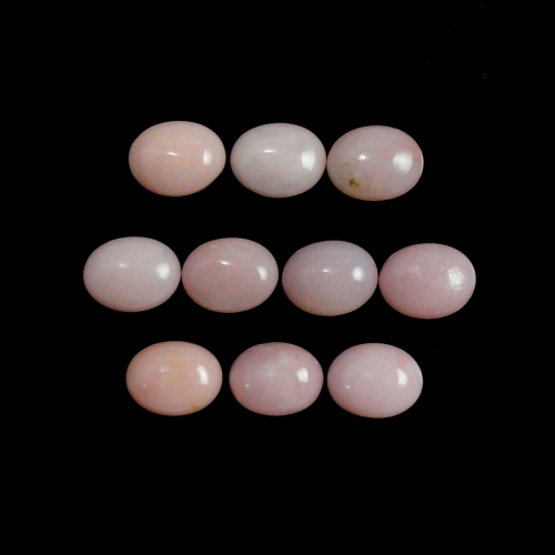 Pink Opal Cab Oval 9X7X3mm Approximately 15 Carat