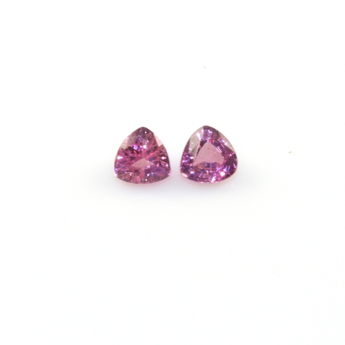 Pink Sapphire Trillion Shape 5mm Matching Pair Approximately 1.12 Carat*
