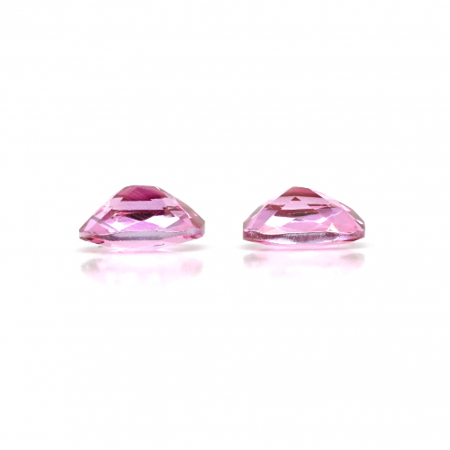 Pink Topaz Emerald Cushion 8x6mm Matching Pair Approximately 3.27 Carat.